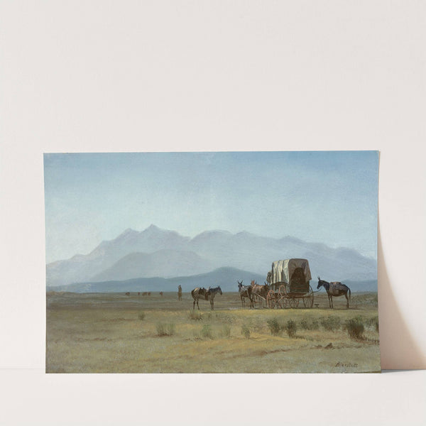 Surveyor’s Wagon in the Rockies (c.1859) by Albert Bierstadt