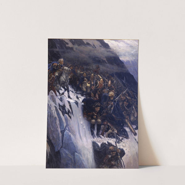 Suvorov Crossing The Alps In 1799 by Vasily Surikov