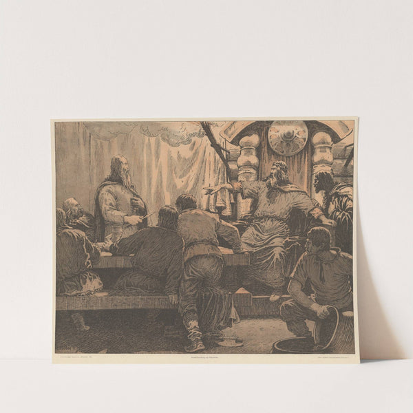 Svend Tveskæg og Palnatoke (Sweyn Forkbeard and Palnatoke) by Louis Moe