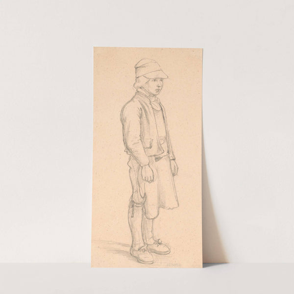Svensk dreng med kasket by Wilhelm Marstrand