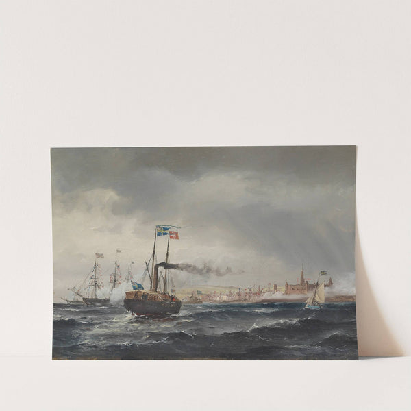 Svenske Kongens Besøg paa Kronborg (1860) by Carl Frederik Sørensen