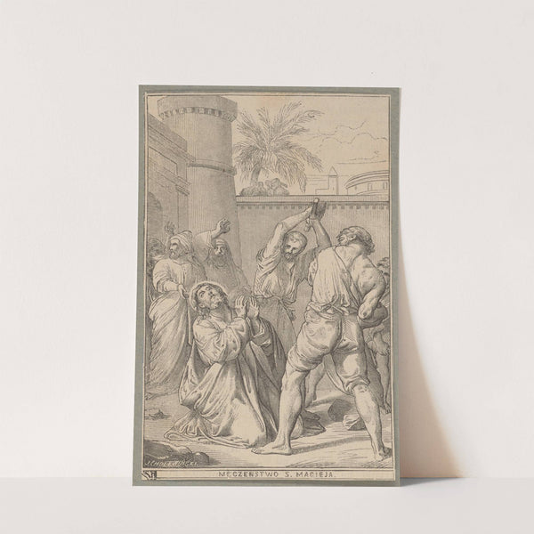 Św. Maciej Apostoł - Męczeństwo św. Macieja by Józef Simmler