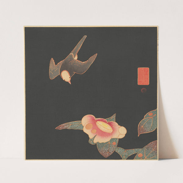 Swallow and Camellia (ca. 1900) by Itō Jakuchū
