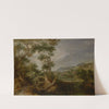 Swampy Valley with Castle on a Hill and Distant Farms by Gillis Claesz. de Hondecoeter