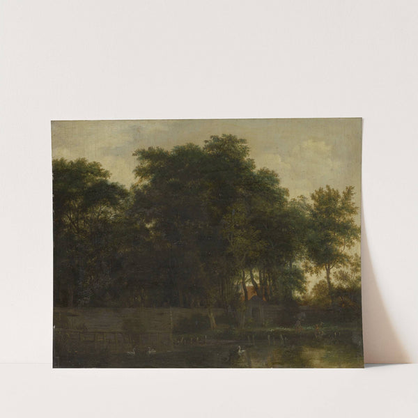 Swan Lake in a Park by Guillam Dubois