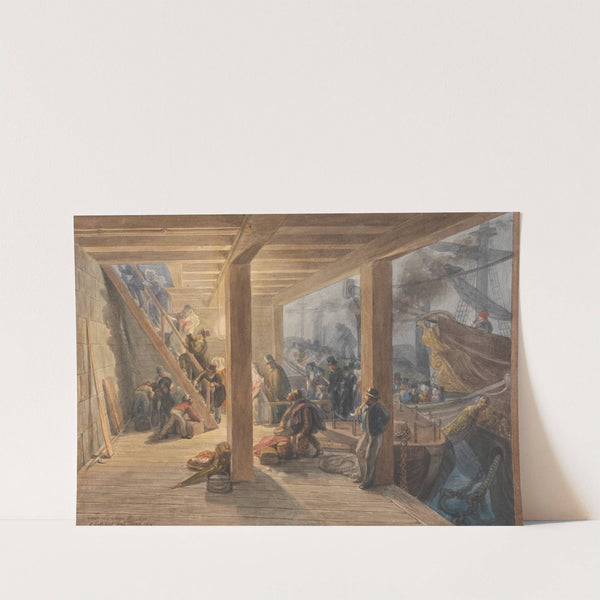 Swan Stairs, London Bridge (1841) by George Johann Scharf