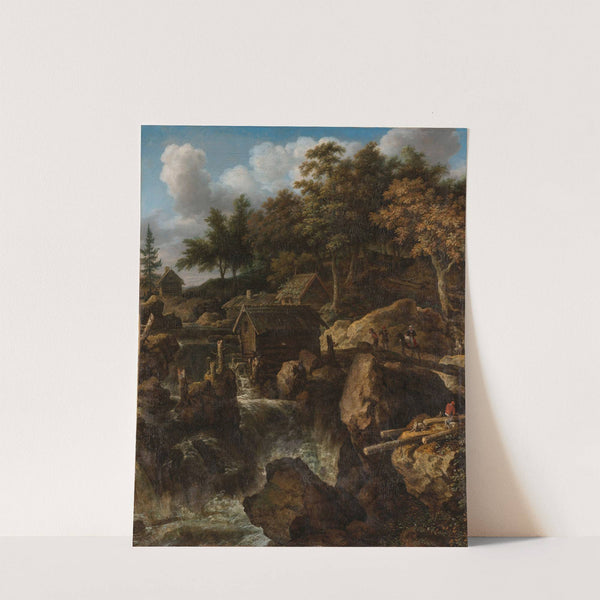 Swedish Landscape with a Waterfall (1650 - 1675) by Allaert van Everdingen