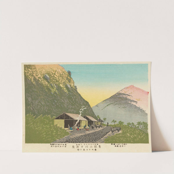 Sweet Sake House at the Foot of Mt. Hakone, 6;00 p.m. on a Spring Day by Kobayashi Kiyochika
