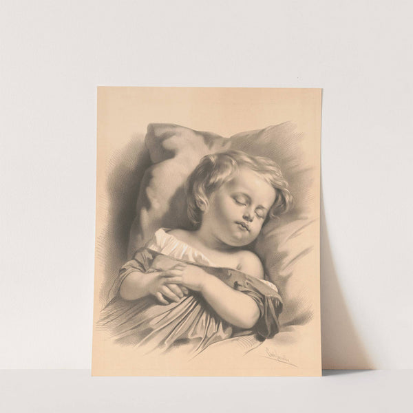 Sweet sleeping (1851) by Emile Lassalle