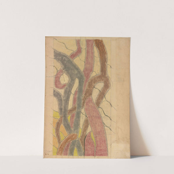 Święty Franciszek. Projekt witraża do prezbiterium kościoła Franciszkanów w Krakowie by Stanisław Wyspiański