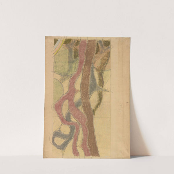 Święty Franciszek. Projekt witraża do prezbiterium kościoła Franciszkanów w Krakowie by Stanisław Wyspiański