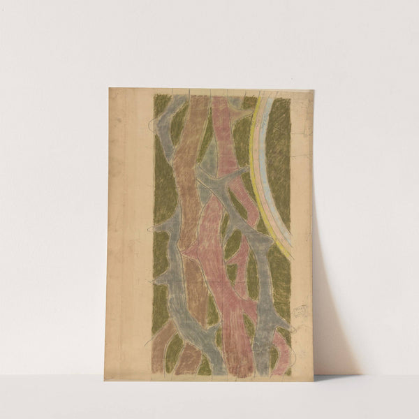 Święty Franciszek. Projekt witraża do prezbiterium kościoła Franciszkanów w Krakowie by Stanisław Wyspiański