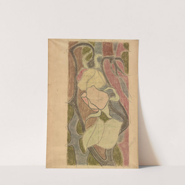 Święty Franciszek. Projekt witraża do prezbiterium kościoła Franciszkanów w Krakowie by Stanisław Wyspiański