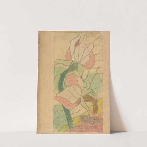 Święty Franciszek. Projekt witraża do prezbiterium kościoła Franciszkanów w Krakowie by Stanisław Wyspiański