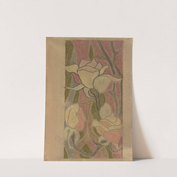 Święty Franciszek. Projekt witraża do prezbiterium kościoła Franciszkanów w Krakowie by Stanisław Wyspiański