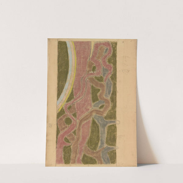 Święty Franciszek. Projekt witraża do prezbiterium kościoła Franciszkanów w Krakowie by Stanisław Wyspiański