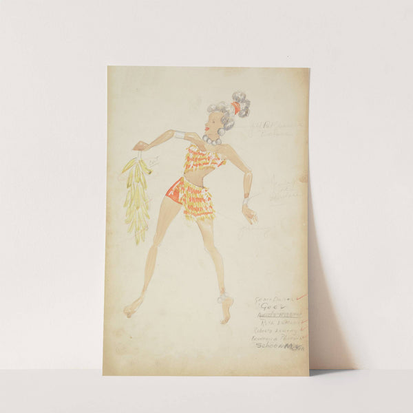 Swing It: Orange bandeau top, matching shorts (1934-1943) by Alex Jones