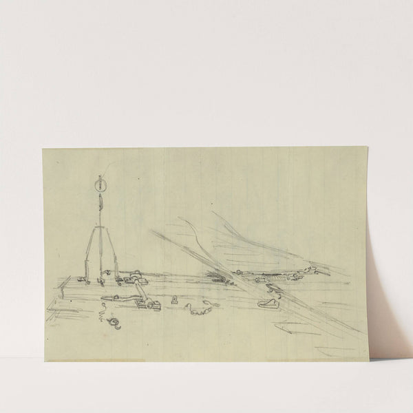 Switch on a railroad track by Alfred Rudolph Waud