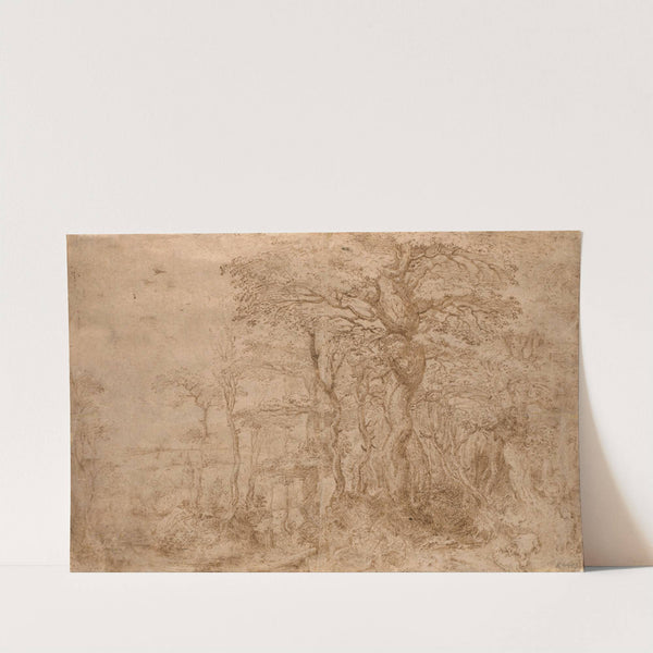 Sylvan Landscape with Five Bears (1554) by Pieter Bruegel The Elder