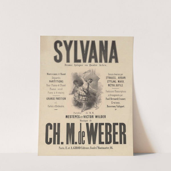 Sylvana. Drame lyrique en quatre actes (1872) by Antonin-Marie Chatinière