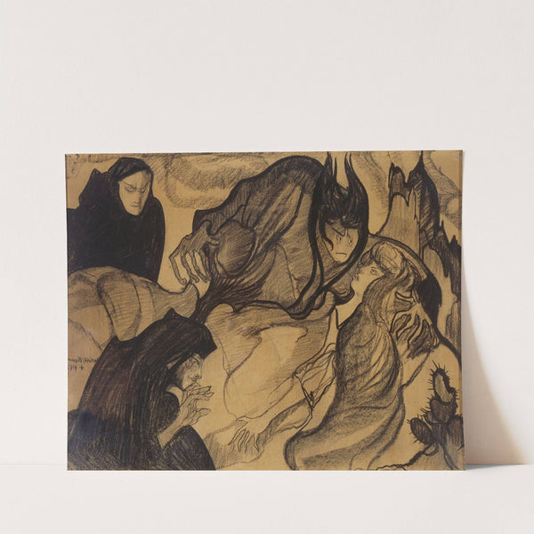 Symbolic composition (1914) by Stanisław Ignacy Witkiewicz