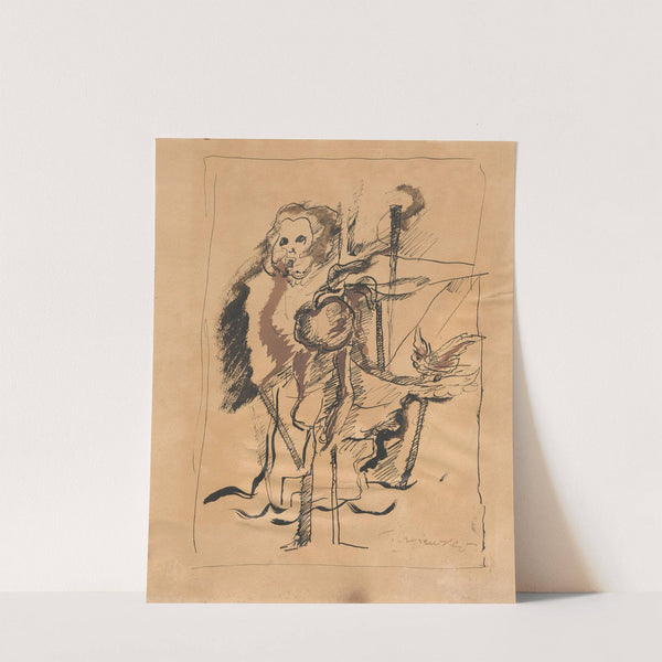 Symbolic scene (before 1945) by Tytus Czyżewski