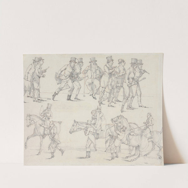 Symptoms: of a Few Neat Ones going to a Mill, of Returning from the Epping Hunt. (between 1818 and 1822) by Henry Thomas Alken