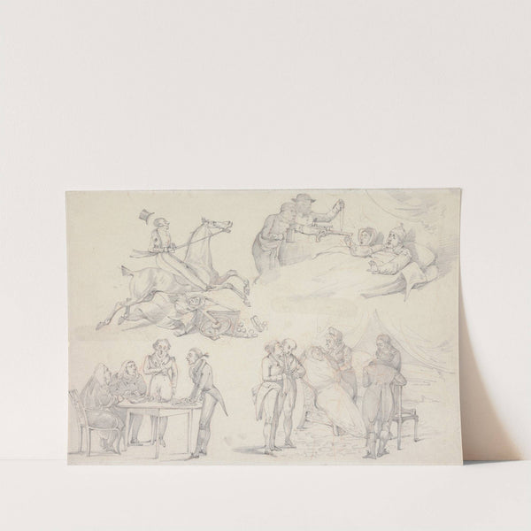 Symptoms: of Unwelcome Guests, of Being Off the Curb, of Can’t Exactly Say: No Consulation of Physicians, of W’ont Exactly Say: No Consultations of Lawyers (between 1818 and 1822) by Henry Thomas Alken