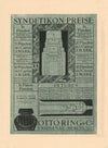 Syndetikon-Preise für Flaschen und Tuben. Otto Ring & Co Friedenau-Berlin (1881 - 1913)
