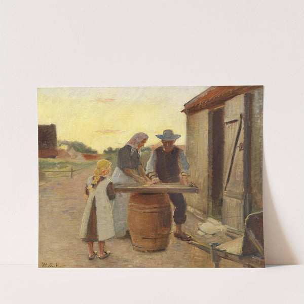 Sysselsat fiskerfamilie (1910) by Michael Ancher