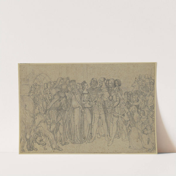 Szene aus der deutschen Geschichte (Verlobung eines Fürsten) by Ferdinand Fellner