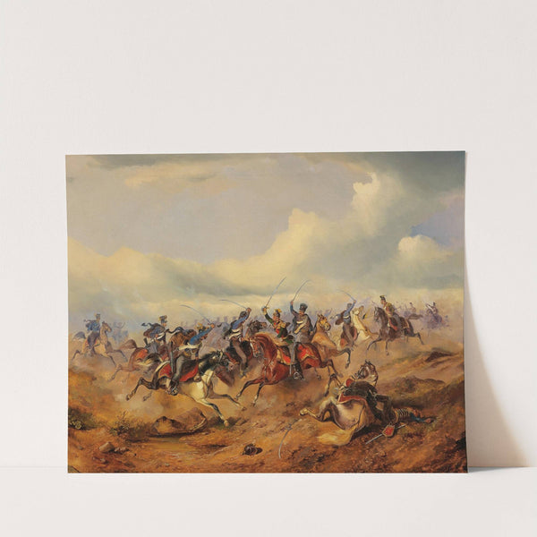 Szene aus der Ungarischen Revolution Ulanen by Alexander Von Bensa