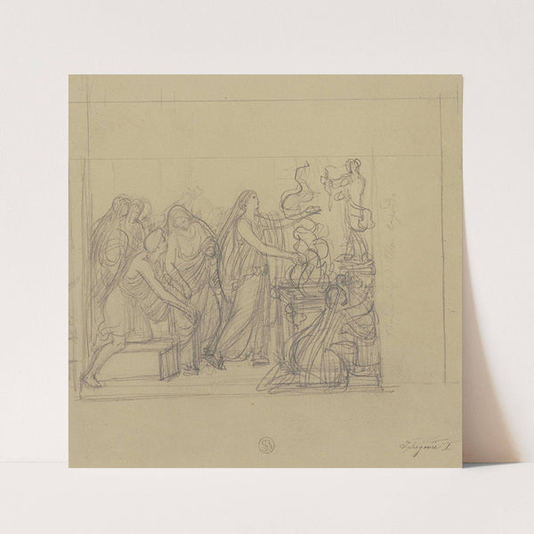 Szene aus Goethes Iphigenie auf Tauris 2 by Bernhard von Neher the younger