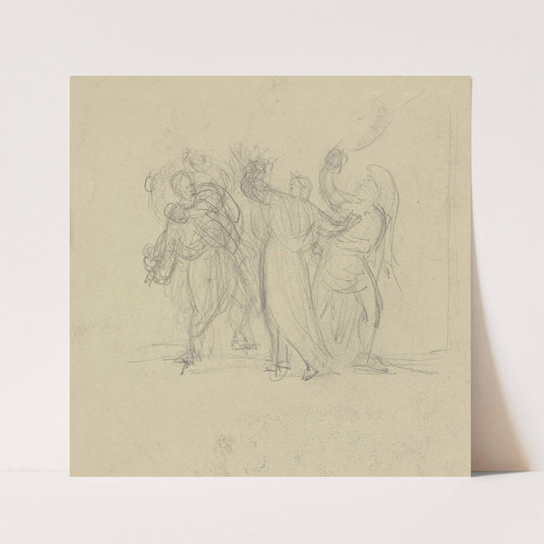 Szene aus Goethes Iphigenie auf Tauris. by Bernhard von Neher the younger