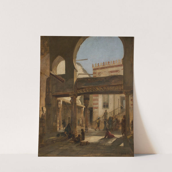 Szene im Kalaun Moscheen Komplex Kairo (1876) by Franz von Lenbach