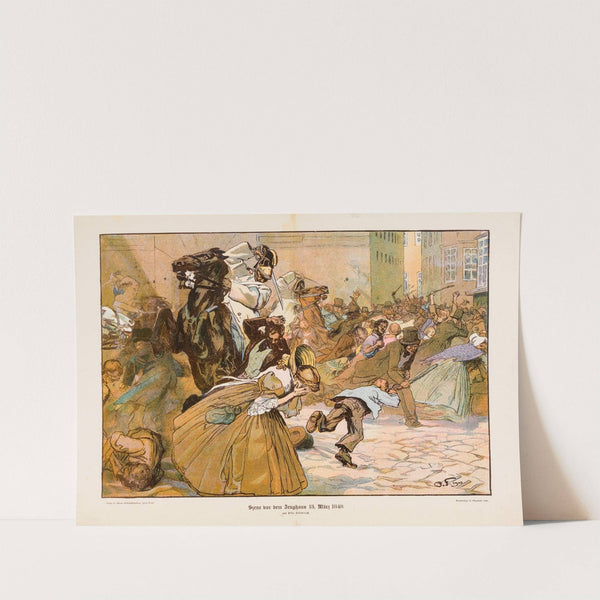 Szene vor dem Zeughaus 13. März 1848 (1908) by Otto Friedrich