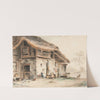 Szene vor einem Bauernhaus by Sigmund Freudenberger