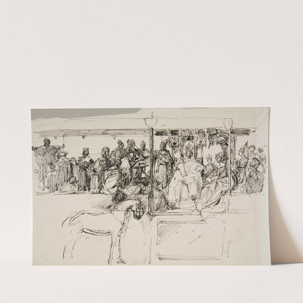 Szkic do kompozycji 'Świetność Czech' by Józef Mehoffer