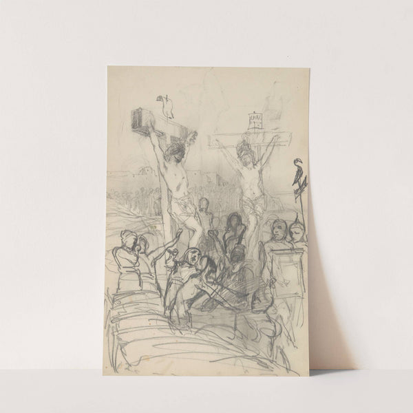 szkic do obrazu 'Golgota' by Henryk Siemiradzki