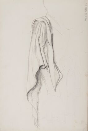 szkic draperii