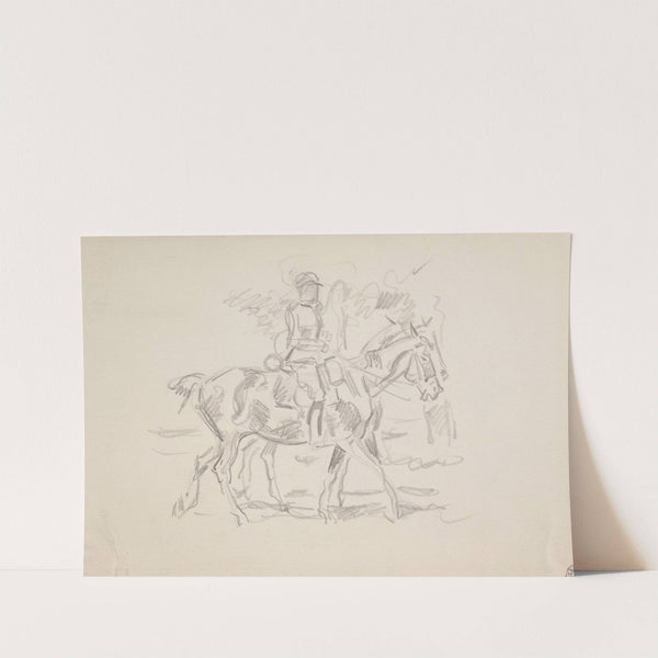 Szkic dwóch żołnierzy na koniach by Ivan Ivanec