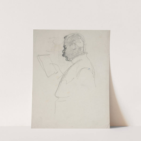 Szkic postaci czytającego mężczyzny by Ivan Ivanec