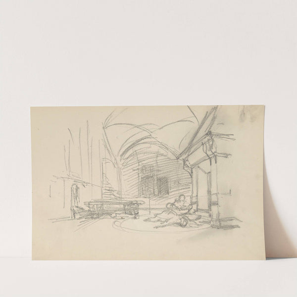 szkic sceny we wnętrzu by Henryk Siemiradzki