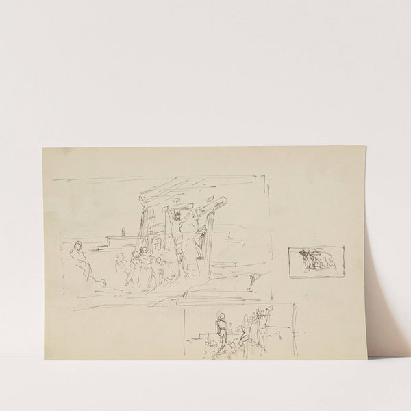 szkice do kompozycji 'Golgota' by Henryk Siemiradzki