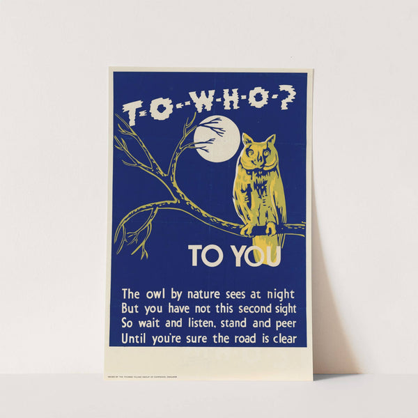 T-O-W-H-O- To You by Anonymous