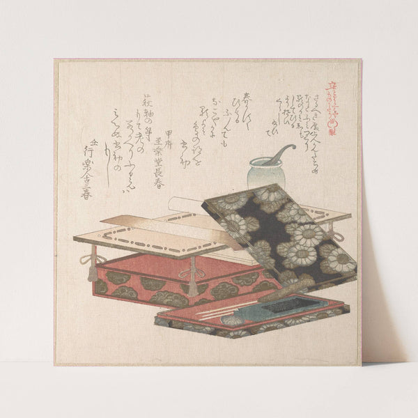 Table and Writing Set by Kubo Shunman