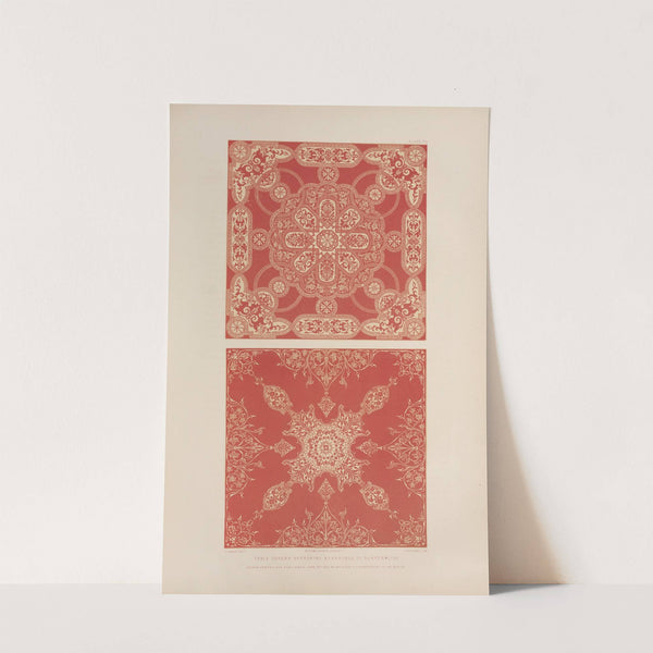 Table covers by Erskine Beveridge of Dunfermline by Matthew Digby Wyatt