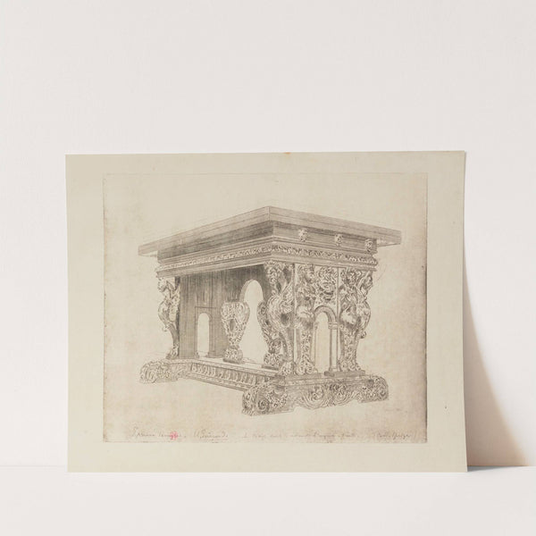 Table de noyer, France 16e siècle, collection Spitzer (1882) by Henri-Charles Guérard