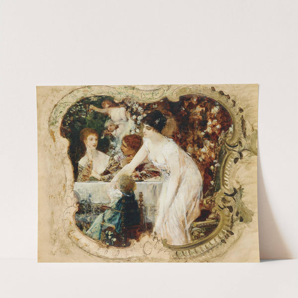 Table delights, Study for the city theatre in Karlsbad (today Karoly Vary, Cz) by Gustav Klimt
