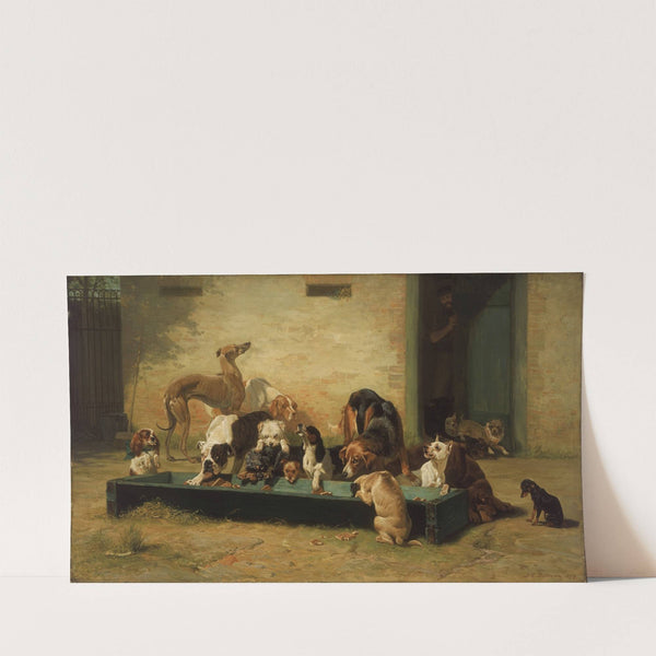 Table d’Hote at a Dogs’ Home (1879) by John Charles Dollman